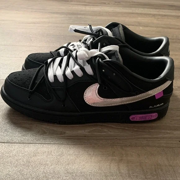 Nike Black and Purple Sneakers